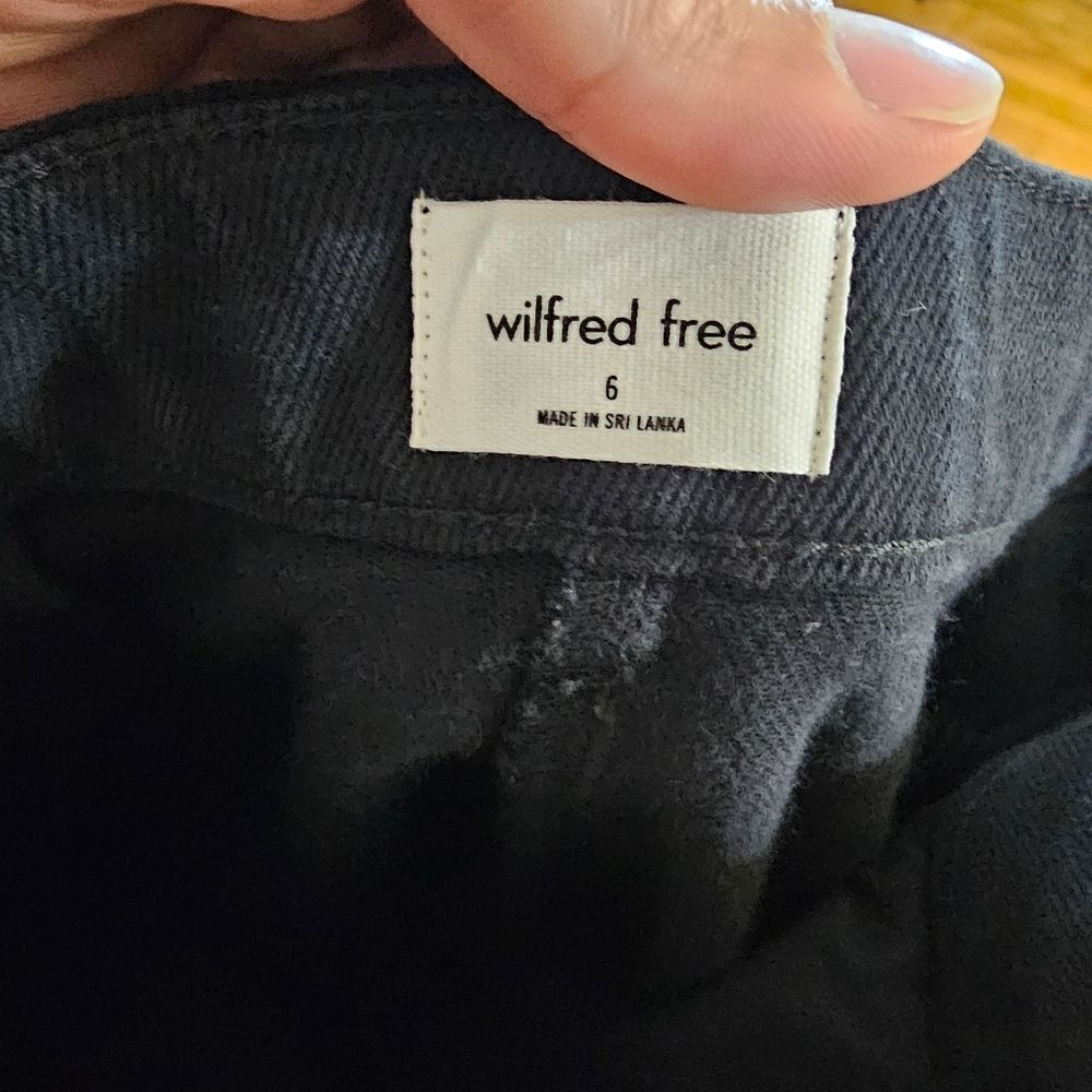 Aritzia Wilfred Free Black Modern Cargo Cotton Blend Utility Pant size 6 - Picture 11 of 12